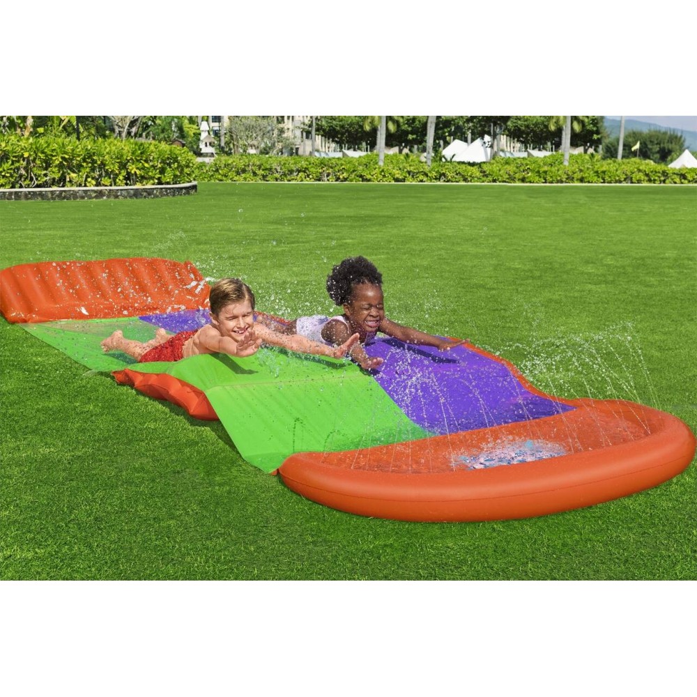 Bestway 52634 Vodná šmýkačka Dvojitá 488cm + vstavaný oblúk