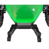 JOKO Elektrický traktor s vlečkou Blast 2x200W 24V, penové kolesá, kožené sedadlo, zelený