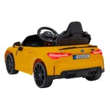 JOKO Elektrické autíčko BMW M4, penové kolesá, kožené sedadlo, žlté