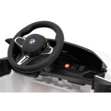 JOKO Elektrické autíčko BMW M4, penové kolesá, kožené sedadlo, biele