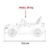 JOKO Elektrické autíčko BMW M4, penové kolesá, kožené sedadlo, modré