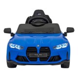 JOKO Elektrické autíčko BMW M4, penové kolesá, kožené sedadlo, modré