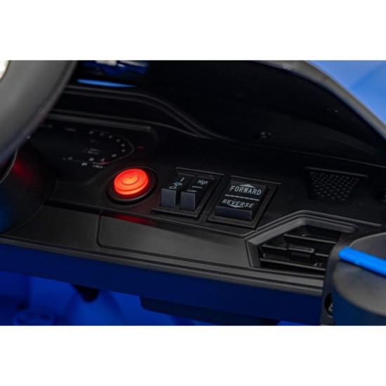 JOKO Elektrické autíčko BMW M4, penové kolesá, kožené sedadlo, modré