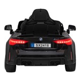JOKO Elektrické autíčko BMW M4, penové kolesá, kožené sedadlo, čierne