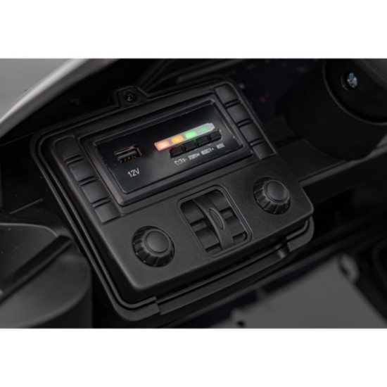 JOKO Elektrické autíčko BMW M4, penové kolesá, kožené sedadlo, čierne