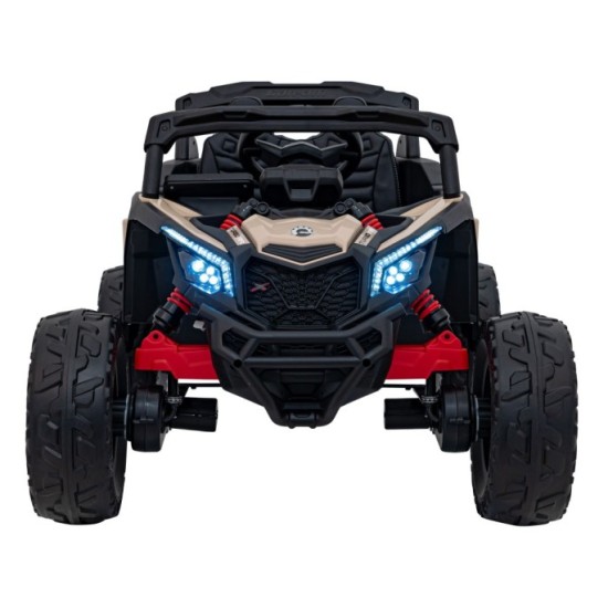 JOKO Elektrické autíčko BUGGY ATV CAN-AM Maverick, 4x200W 24V, Penové kolesá, kožené sedadlo, FM rádio, čierne
