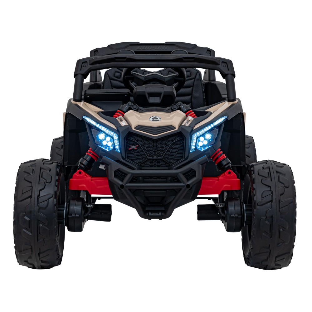 JOKO Elektrické autíčko BUGGY ATV CAN-AM Maverick, 4x200W 24V, Penové kolesá, kožené sedadlo, FM rádio, čierne