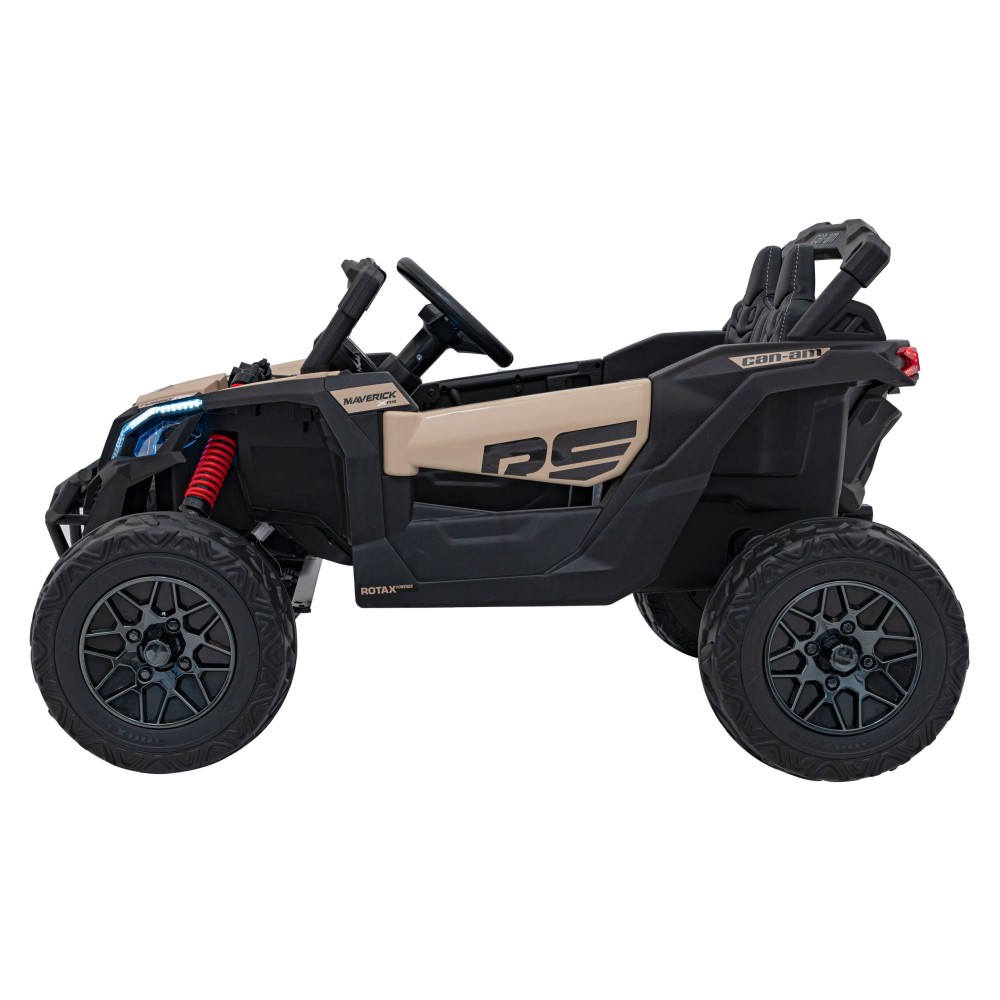 JOKO Elektrické autíčko BUGGY ATV CAN-AM Maverick, 4x200W 24V, Penové kolesá, kožené sedadlo, FM rádio, čierne