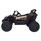 JOKO Elektrické autíčko BUGGY ATV CAN-AM Maverick, 4x200W 24V, Penové kolesá, kožené sedadlo, FM rádio, čierne