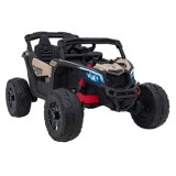JOKO Elektrické autíčko BUGGY ATV CAN-AM Maverick, 4x200W 24V, Penové kolesá, kožené sedadlo, FM rádio, čierne