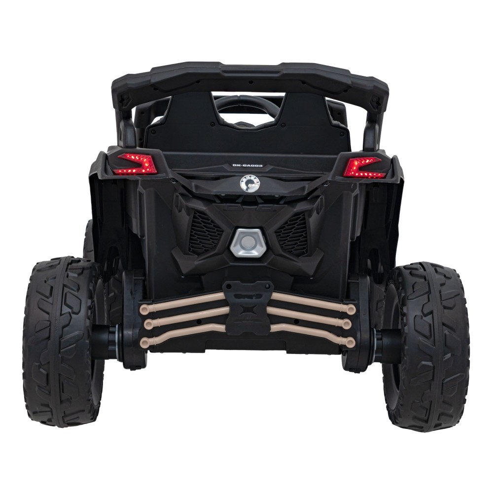 JOKO Elektrické autíčko BUGGY ATV CAN-AM Maverick, 4x200W 24V, Penové kolesá, kožené sedadlo, FM rádio, čierne
