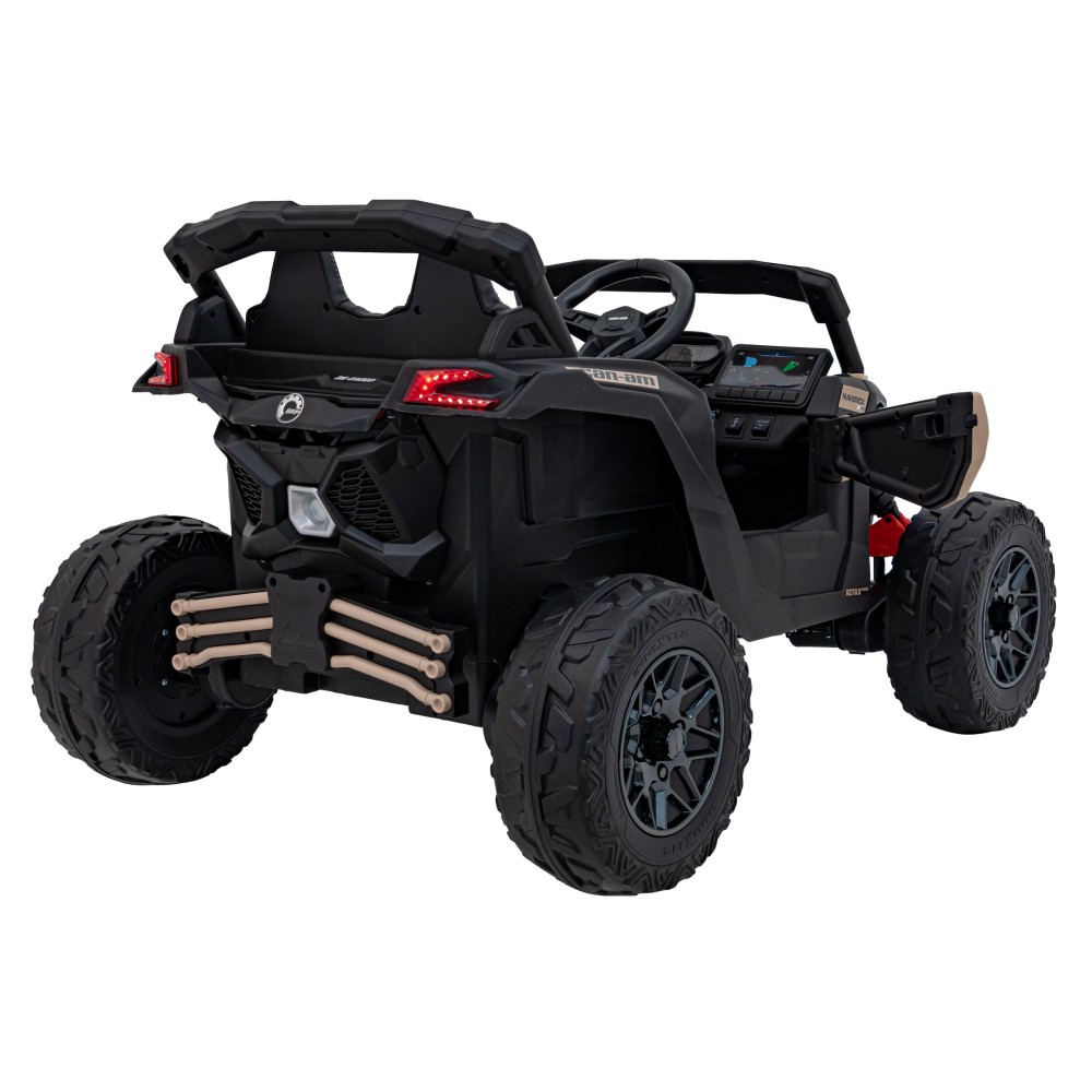 JOKO Elektrické autíčko BUGGY ATV CAN-AM Maverick, 4x200W 24V, Penové kolesá, kožené sedadlo, FM rádio, čierne