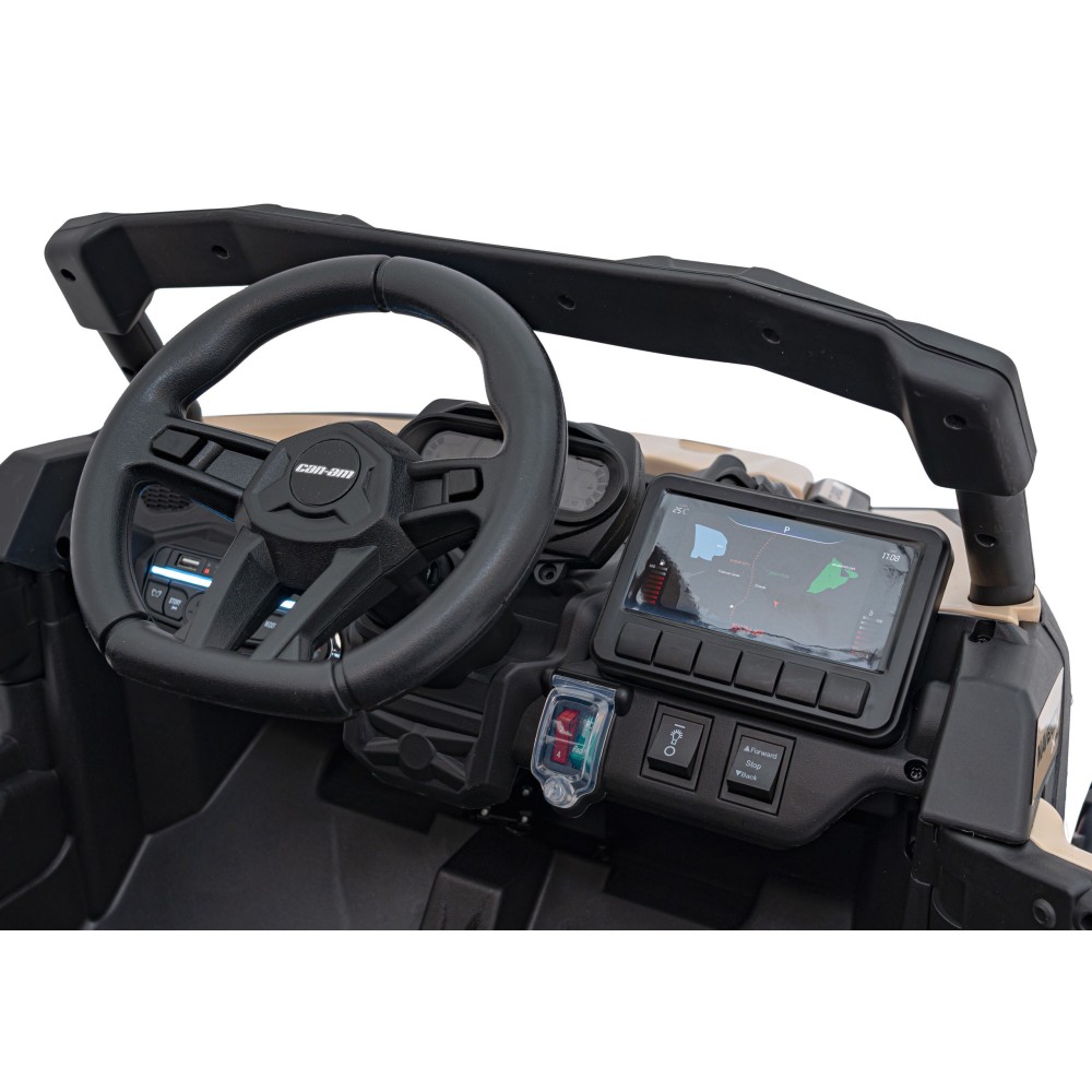 JOKO Elektrické autíčko BUGGY ATV CAN-AM Maverick, 4x200W 24V, Penové kolesá, kožené sedadlo, FM rádio, čierne