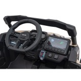 JOKO Elektrické autíčko BUGGY ATV CAN-AM Maverick, 4x200W 24V, Penové kolesá, kožené sedadlo, FM rádio, čierne