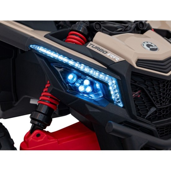 JOKO Elektrické autíčko BUGGY ATV CAN-AM Maverick, 4x200W 24V, Penové kolesá, kožené sedadlo, FM rádio, čierne