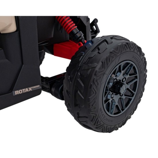 JOKO Elektrické autíčko BUGGY ATV CAN-AM Maverick, 4x200W 24V, Penové kolesá, kožené sedadlo, FM rádio, čierne