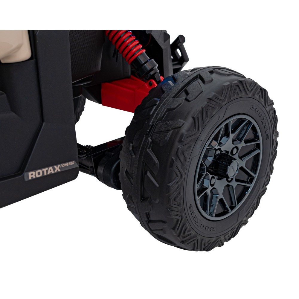 JOKO Elektrické autíčko BUGGY ATV CAN-AM Maverick, 4x200W 24V, Penové kolesá, kožené sedadlo, FM rádio, čierne