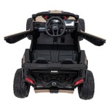 JOKO Elektrické autíčko BUGGY ATV CAN-AM Maverick, 4x200W 24V, Penové kolesá, kožené sedadlo, FM rádio, čierne