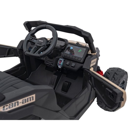 JOKO Elektrické autíčko BUGGY ATV CAN-AM Maverick, 4x200W 24V, Penové kolesá, kožené sedadlo, FM rádio, čierne