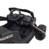 JOKO Elektrické autíčko BUGGY ATV CAN-AM Maverick, 4x200W 24V, Penové kolesá, kožené sedadlo, FM rádio, čierne