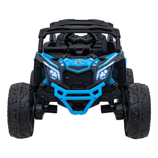 JOKO Elektrické autíčko BUGGY ATV CAN-AM Maverick, 4x200W 24V, Penové kolesá, kožené sedadlo, FM rádio, modré
