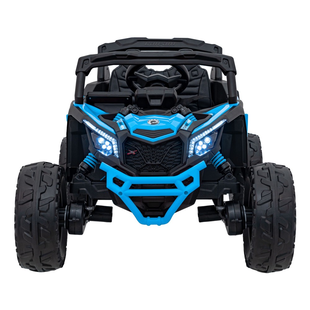JOKO Elektrické autíčko BUGGY ATV CAN-AM Maverick, 4x200W 24V, Penové kolesá, kožené sedadlo, FM rádio, modré