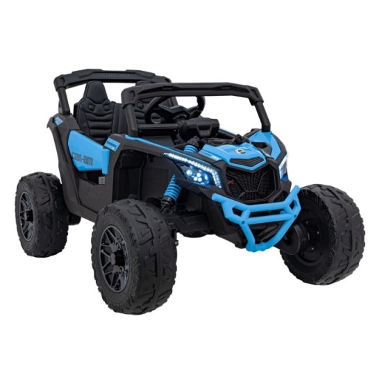 JOKO Elektrické autíčko BUGGY ATV CAN-AM Maverick, 4x200W 24V, Penové kolesá, kožené sedadlo, FM rádio, modré