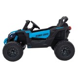 JOKO Elektrické autíčko BUGGY ATV CAN-AM Maverick, 4x200W 24V, Penové kolesá, kožené sedadlo, FM rádio, modré