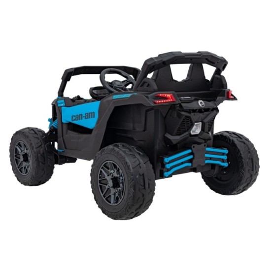 JOKO Elektrické autíčko BUGGY ATV CAN-AM Maverick, 4x200W 24V, Penové kolesá, kožené sedadlo, FM rádio, modré