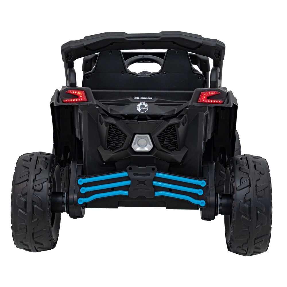 JOKO Elektrické autíčko BUGGY ATV CAN-AM Maverick, 4x200W 24V, Penové kolesá, kožené sedadlo, FM rádio, modré