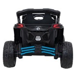 JOKO Elektrické autíčko BUGGY ATV CAN-AM Maverick, 4x200W 24V, Penové kolesá, kožené sedadlo, FM rádio, modré