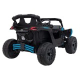 JOKO Elektrické autíčko BUGGY ATV CAN-AM Maverick, 4x200W 24V, Penové kolesá, kožené sedadlo, FM rádio, modré