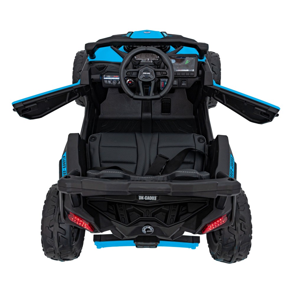 JOKO Elektrické autíčko BUGGY ATV CAN-AM Maverick, 4x200W 24V, Penové kolesá, kožené sedadlo, FM rádio, modré