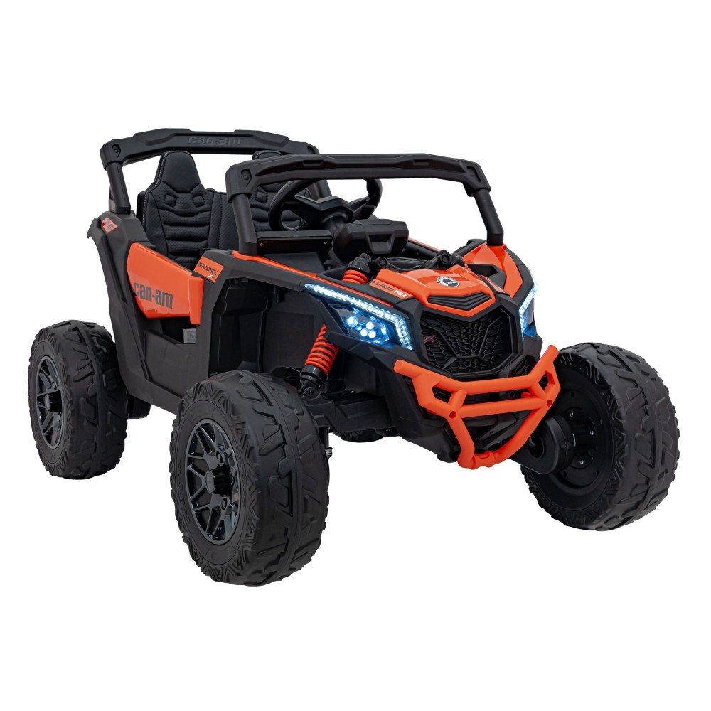 JOKO Elektrické autíčko BUGGY ATV CAN-AM Maverick, 4x200W 24V, Penové kolesá, kožené sedadlo, FM rádio, oranžové