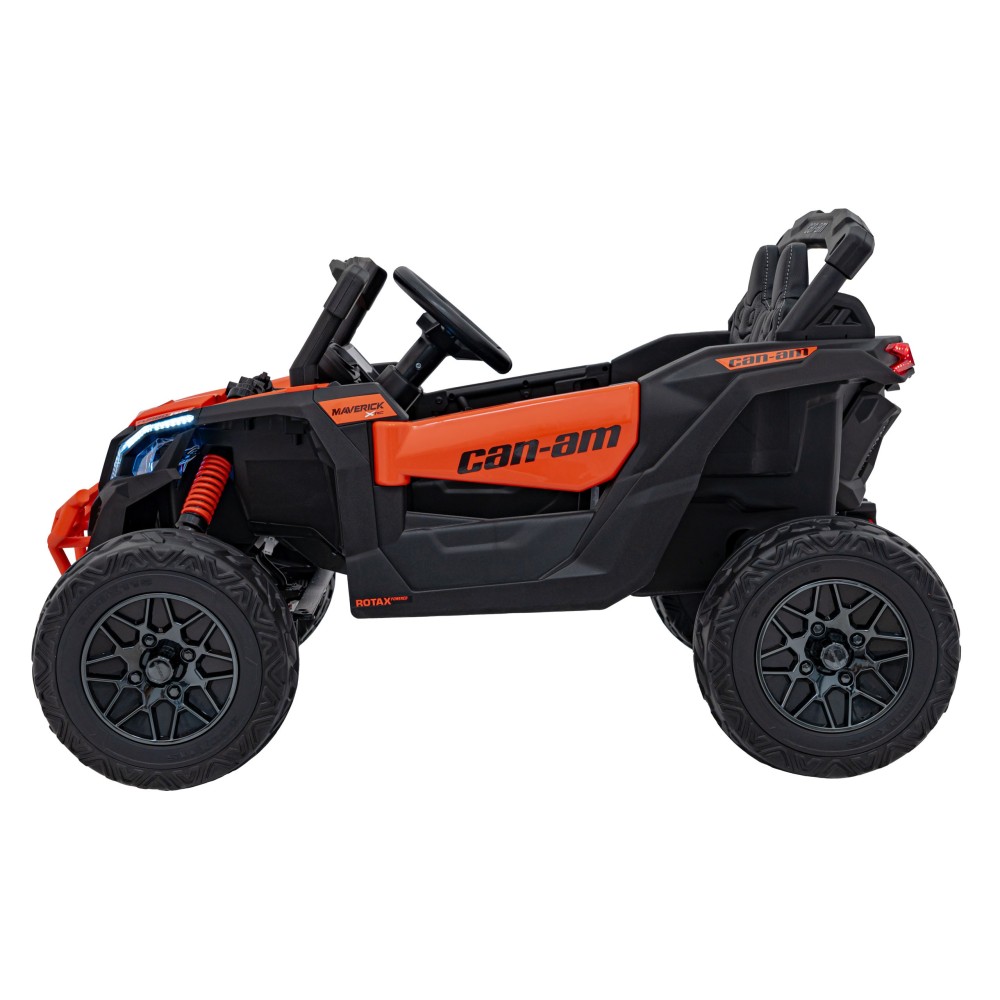 JOKO Elektrické autíčko BUGGY ATV CAN-AM Maverick, 4x200W 24V, Penové kolesá, kožené sedadlo, FM rádio, oranžové