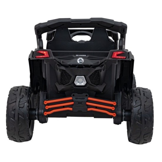 JOKO Elektrické autíčko BUGGY ATV CAN-AM Maverick, 4x200W 24V, Penové kolesá, kožené sedadlo, FM rádio, oranžové
