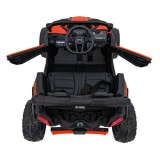 JOKO Elektrické autíčko BUGGY ATV CAN-AM Maverick, 4x200W 24V, Penové kolesá, kožené sedadlo, FM rádio, oranžové