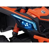 JOKO Elektrické autíčko BUGGY ATV CAN-AM Maverick, 4x200W 24V, Penové kolesá, kožené sedadlo, FM rádio, oranžové