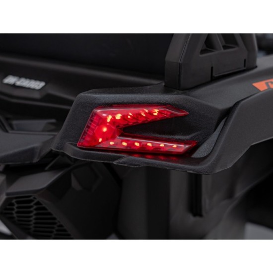 JOKO Elektrické autíčko BUGGY ATV CAN-AM Maverick, 4x200W 24V, Penové kolesá, kožené sedadlo, FM rádio, oranžové