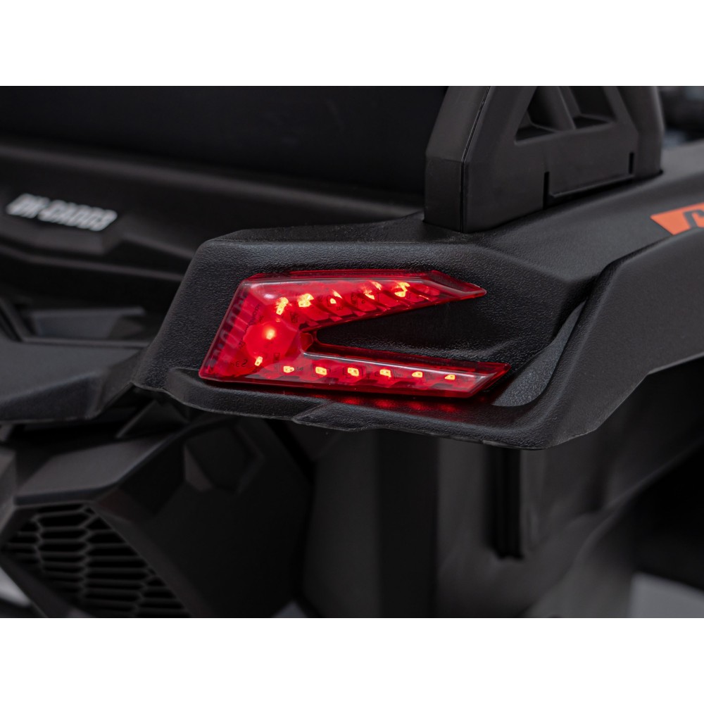 JOKO Elektrické autíčko BUGGY ATV CAN-AM Maverick, 4x200W 24V, Penové kolesá, kožené sedadlo, FM rádio, oranžové