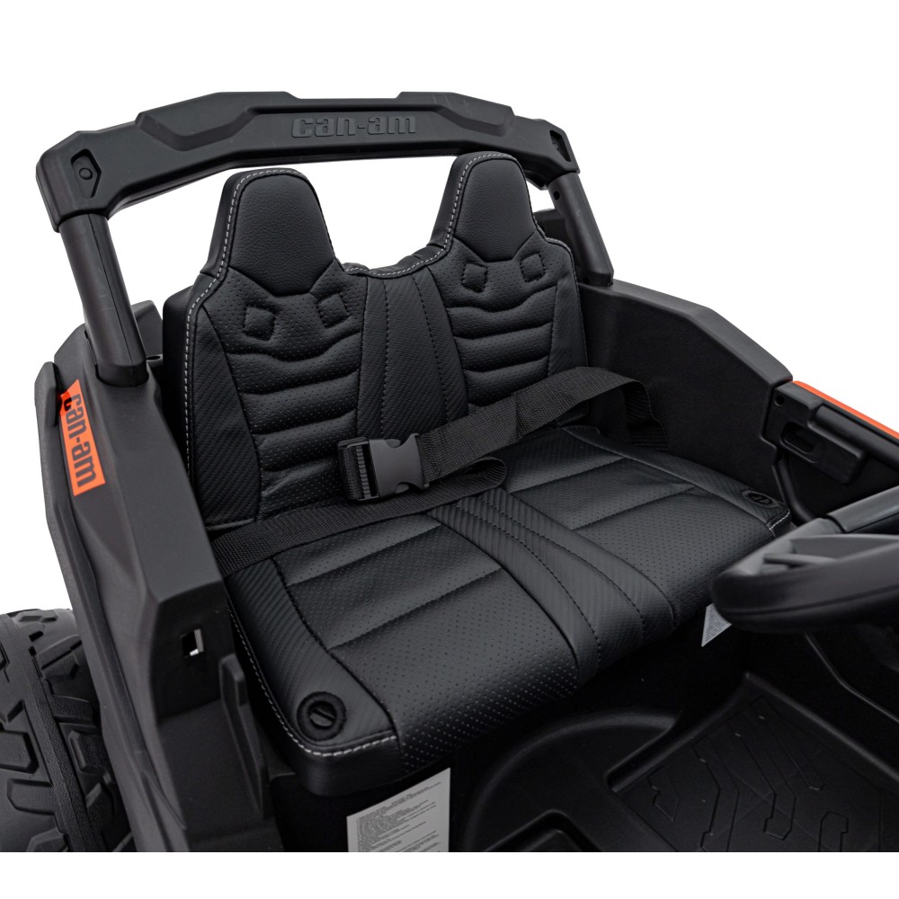 JOKO Elektrické autíčko BUGGY ATV CAN-AM Maverick, 4x200W 24V, Penové kolesá, kožené sedadlo, FM rádio, oranžové