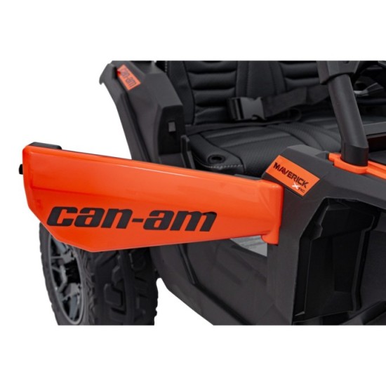 JOKO Elektrické autíčko BUGGY ATV CAN-AM Maverick, 4x200W 24V, Penové kolesá, kožené sedadlo, FM rádio, oranžové