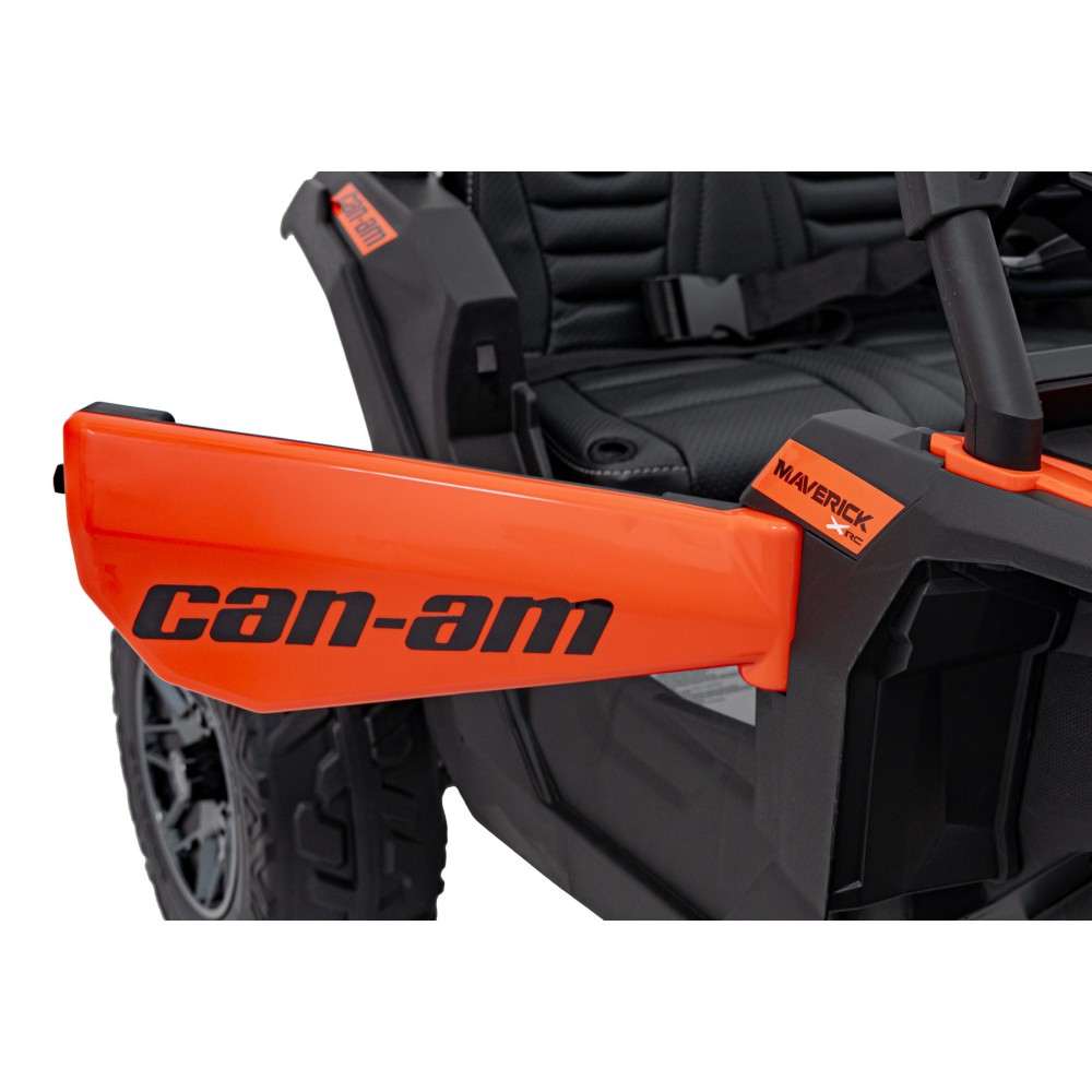 JOKO Elektrické autíčko BUGGY ATV CAN-AM Maverick, 4x200W 24V, Penové kolesá, kožené sedadlo, FM rádio, oranžové