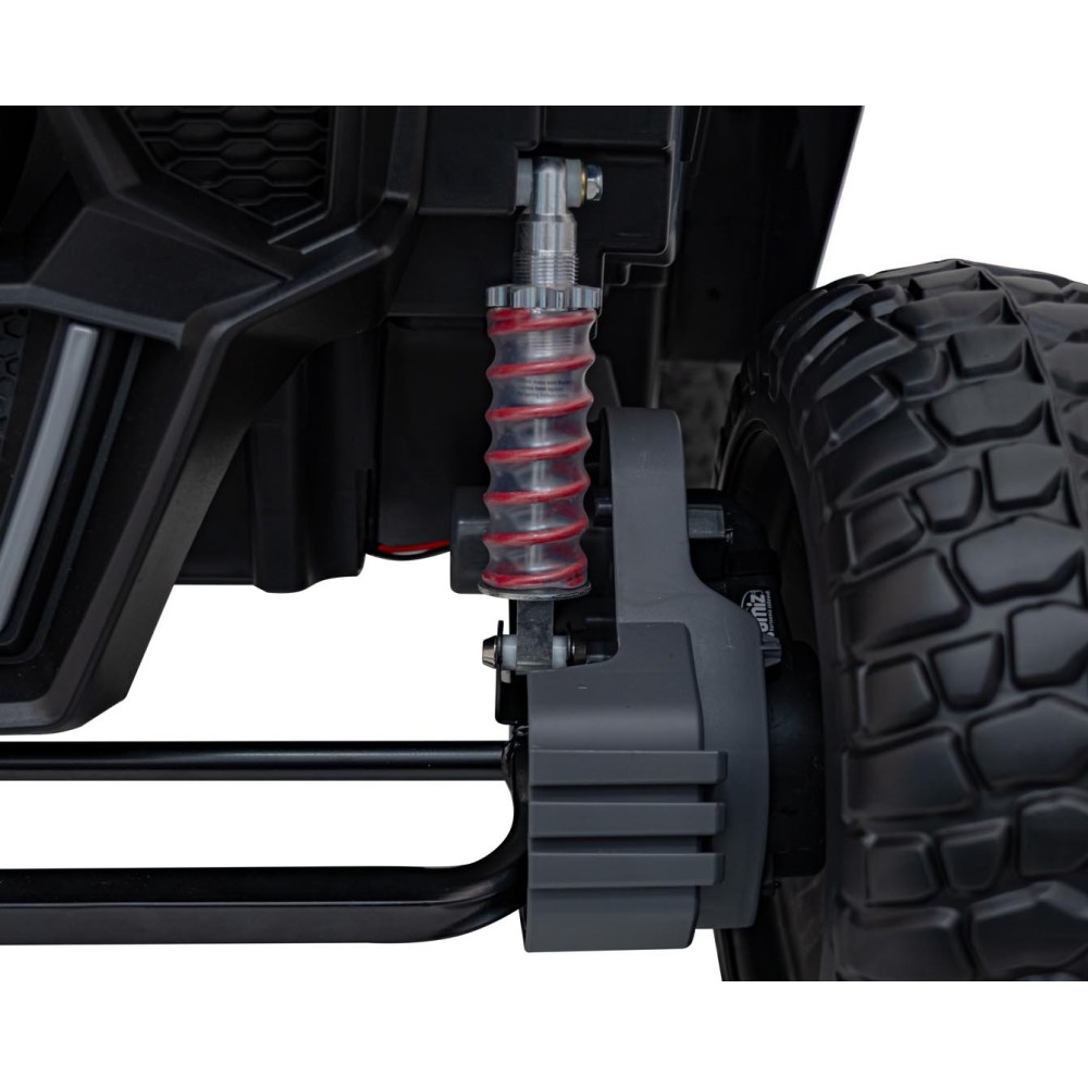 JOKO Elektrické autíčko BUGGY UTV X3 Off-Road 24V 4x200W, Dvojmiestne kožené sedadlo, nosnosť 90kg, penové kolesá, oranžové