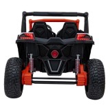 JOKO Elektrické autíčko BUGGY UTV X3 Off-Road 24V 4x200W, Dvojmiestne kožené sedadlo, nosnosť 90kg, penové kolesá, oranžové