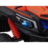 JOKO Elektrické autíčko BUGGY UTV X3 Off-Road 24V 4x200W, Dvojmiestne kožené sedadlo, nosnosť 90kg, penové kolesá, oranžové