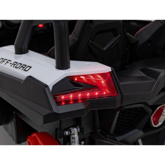 JOKO Elektrické autíčko BUGGY UTV X3 Off-Road 24V 4x200W, Dvojmiestne kožené sedadlo, nosnosť 90kg, penové kolesá, oranžové