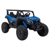 JOKO Elektrické autíčko BUGGY UTV X3 Off-Road 24V 4x200W, Dvojmiestne kožené sedadlo, nosnosť 90kg, penové kolesá, modré