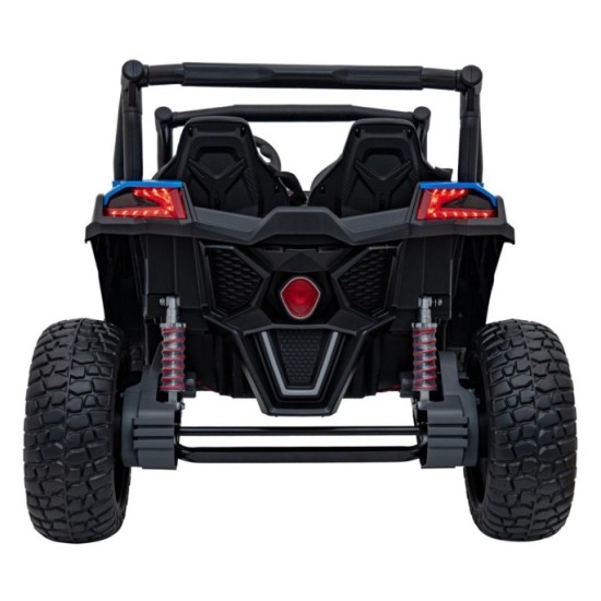 JOKO Elektrické autíčko BUGGY UTV X3 Off-Road 24V 4x200W, Dvojmiestne kožené sedadlo, nosnosť 90kg, penové kolesá, modré