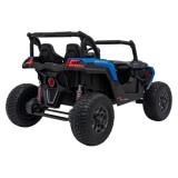JOKO Elektrické autíčko BUGGY UTV X3 Off-Road 24V 4x200W, Dvojmiestne kožené sedadlo, nosnosť 90kg, penové kolesá, modré